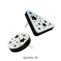 20 Pack Bulk New Year's Eve Plastic Metallic Noisemakers black & silver