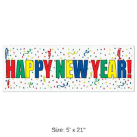 12 Pack Bulk Happy New Year Sign Banner