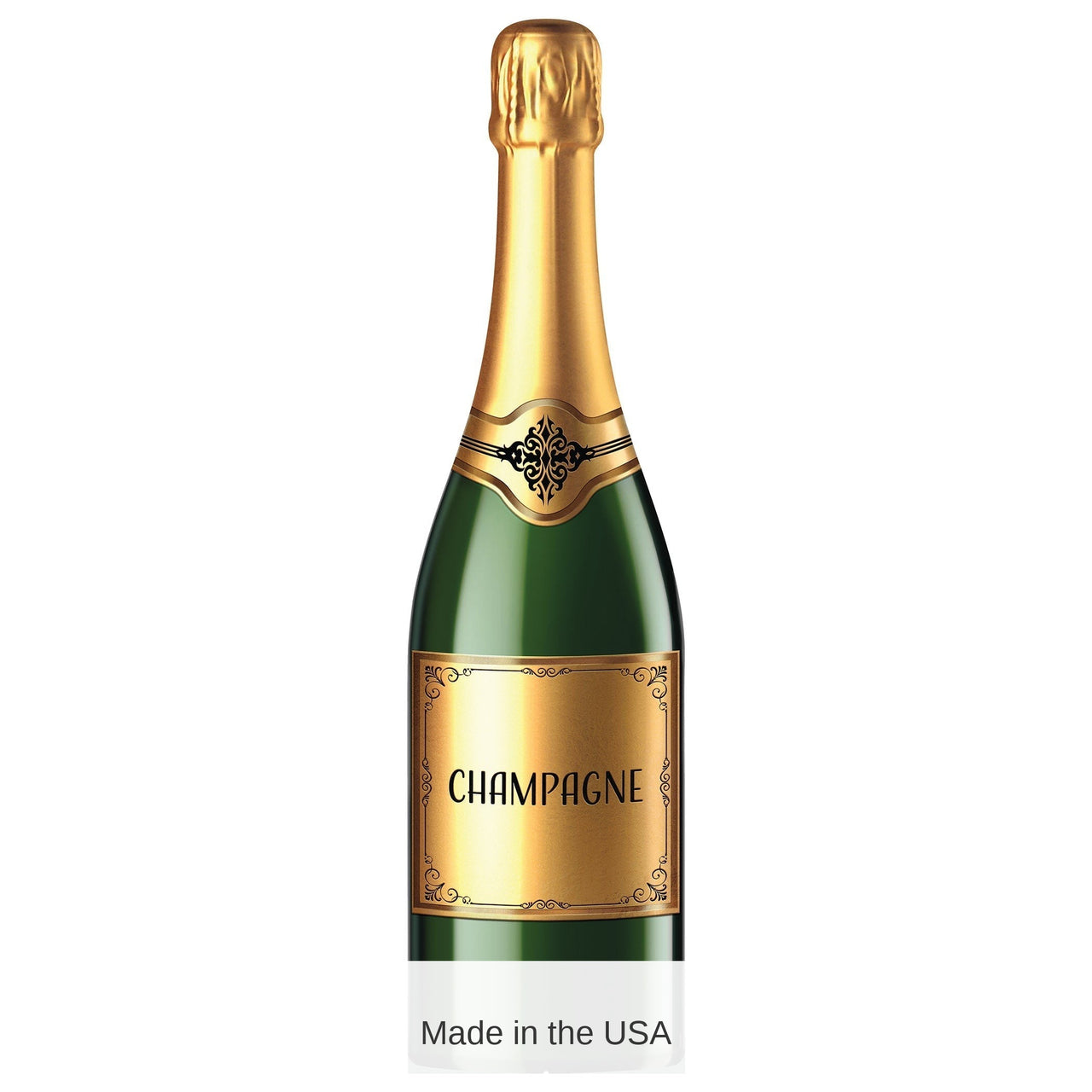 4 Pack Bulk Champagne Bottle Stand-Up Prop 4ft 10in New Year's & Awards