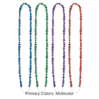 144 Pack Bulk Happy New Year Bead Necklaces- Asst Colors