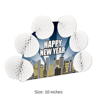 12 Pack Bulk Happy New Year 2-Sided Centerpiece