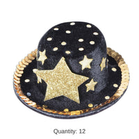 12 Pack Bulk New Year's Eve Top Hat Hair Clip