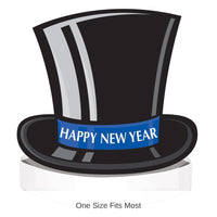 12 Pack Bulk Happy New Year Top Hat Headband