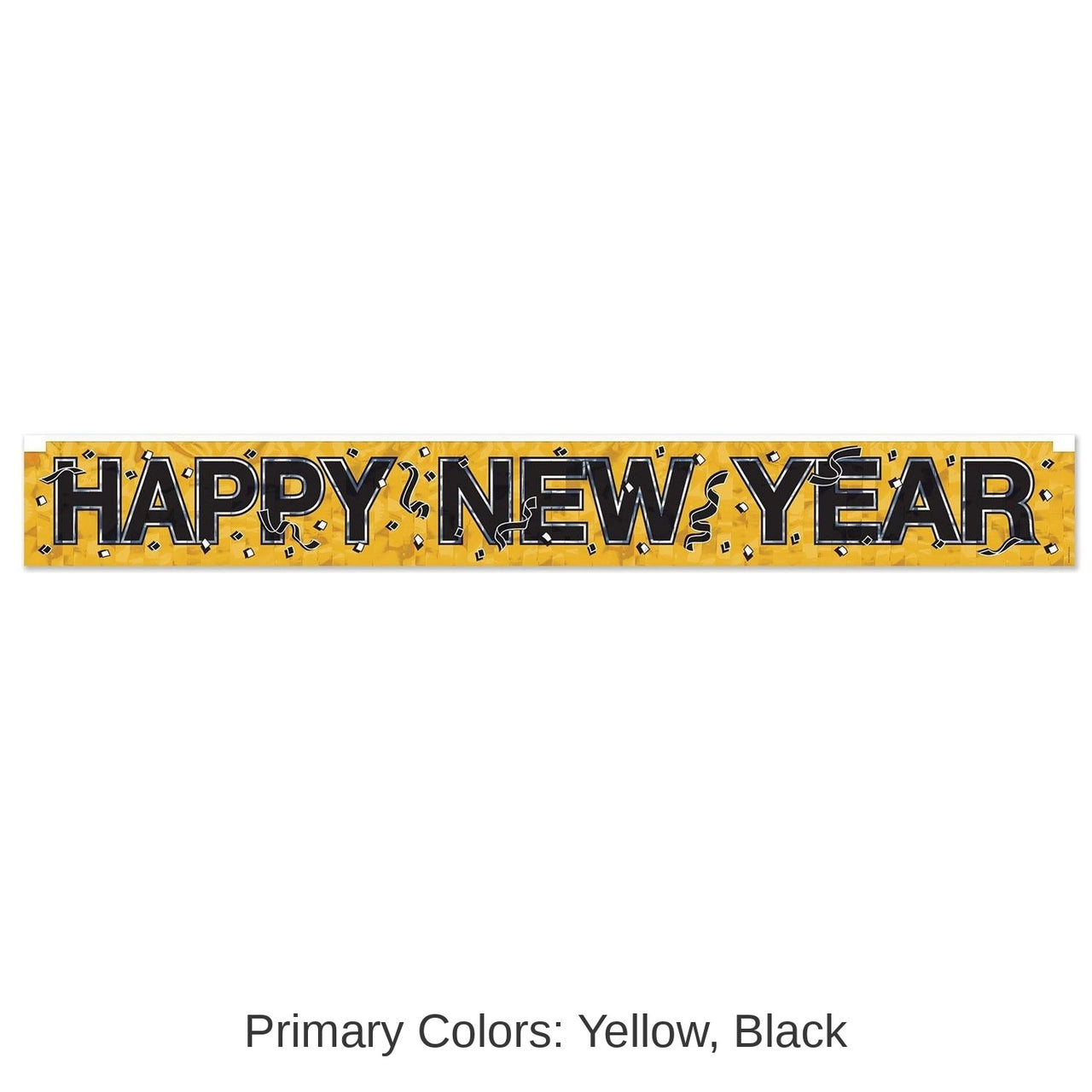 12 Pack Bulk Metallic Happy New Year Fringe Banner`)