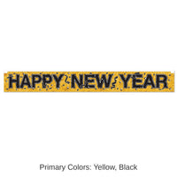 12 Pack Bulk Metallic Happy New Year Fringe Banner`)