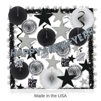 Shimmering Silver New Year's Eve Decorating Kit