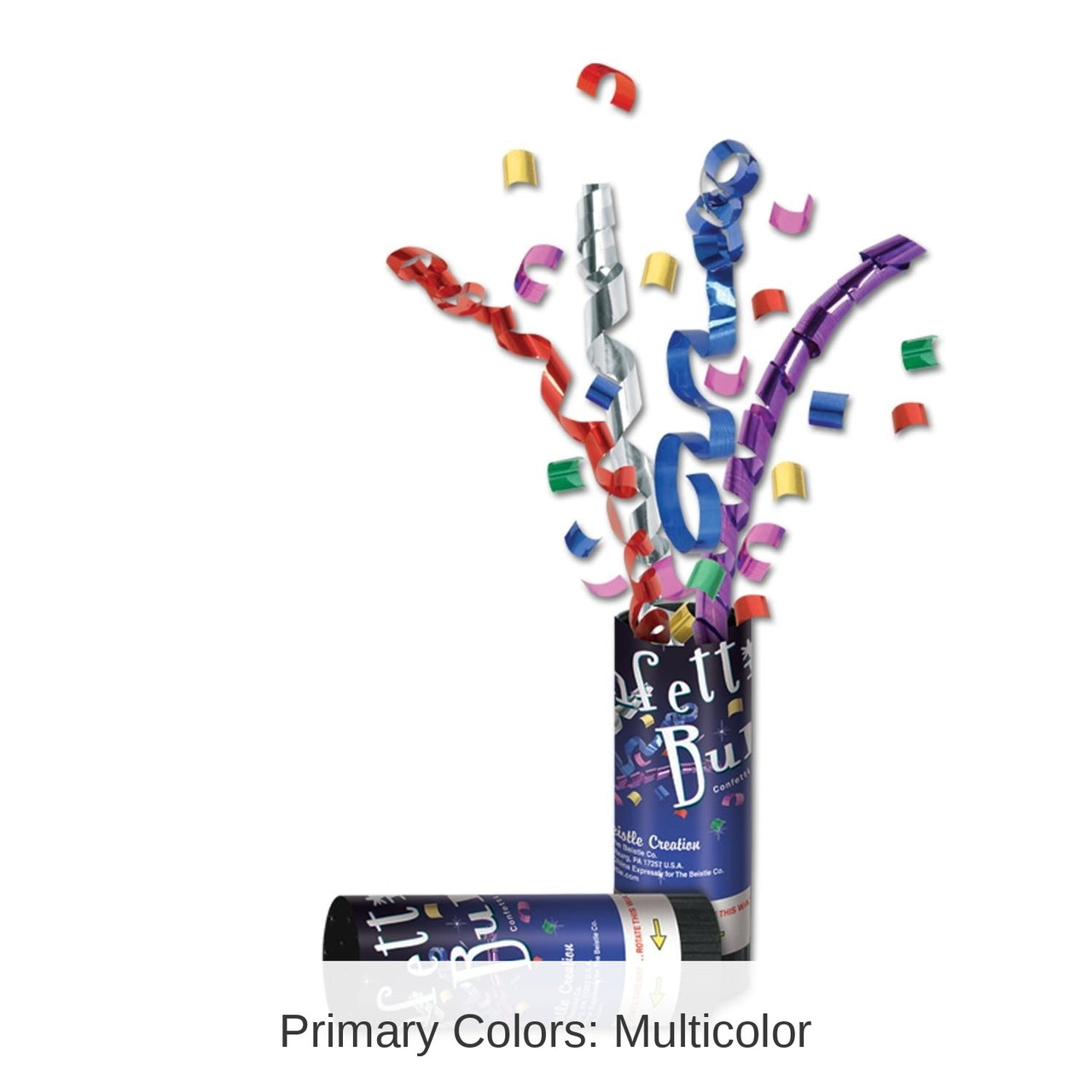 24 Pack Bulk New Year Confetti Bursts - multi-color