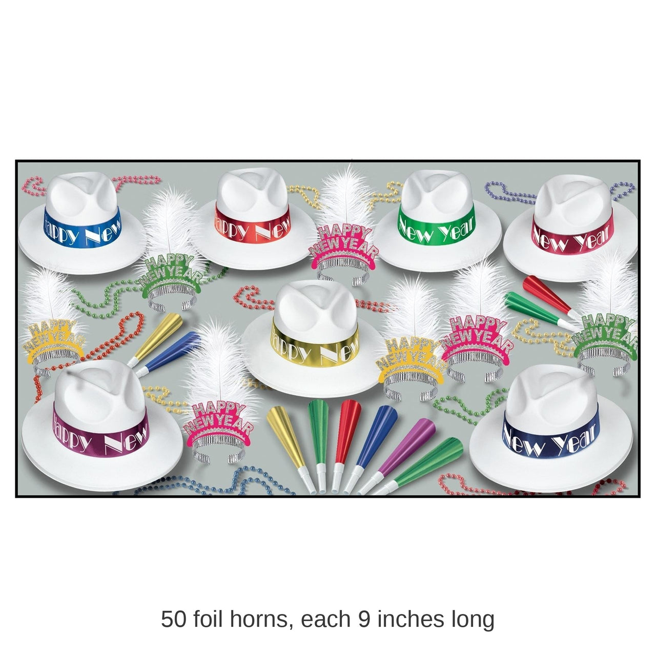 Caribbean Swing New Year's Eve Party Kit for 50 People