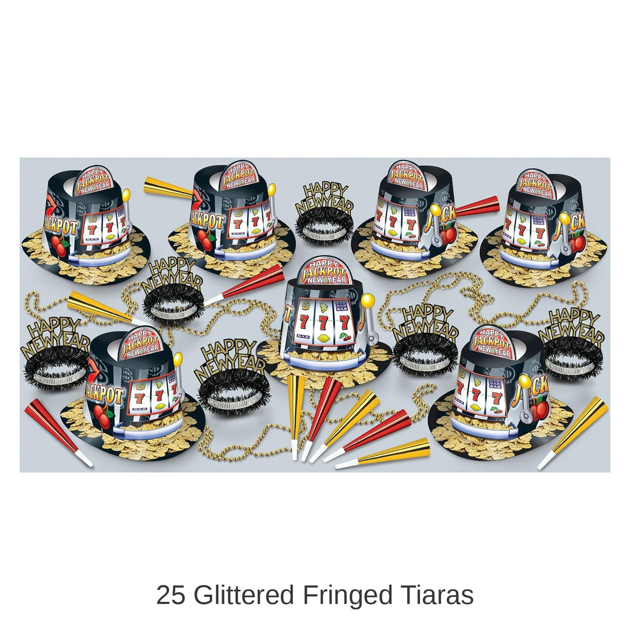 Jackpot New Year New Year's Eve Party Kit for 50 People
