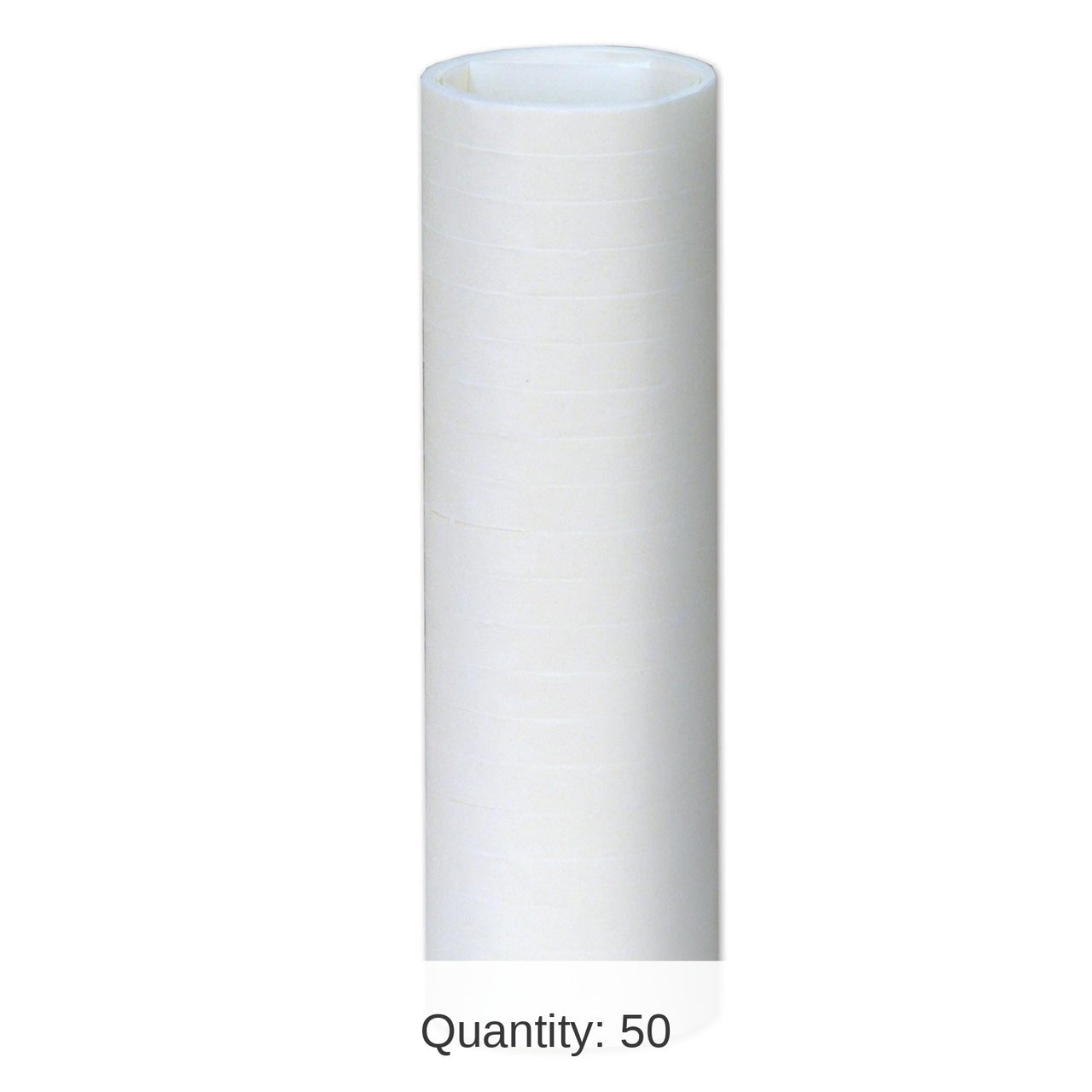 50 Pack Bulk New Year's Eve FR Serpentine Throws - white 18/Roll