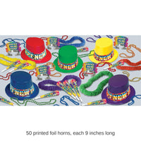 Rainbow Blast New Year's Eve Party Kit for 50 People