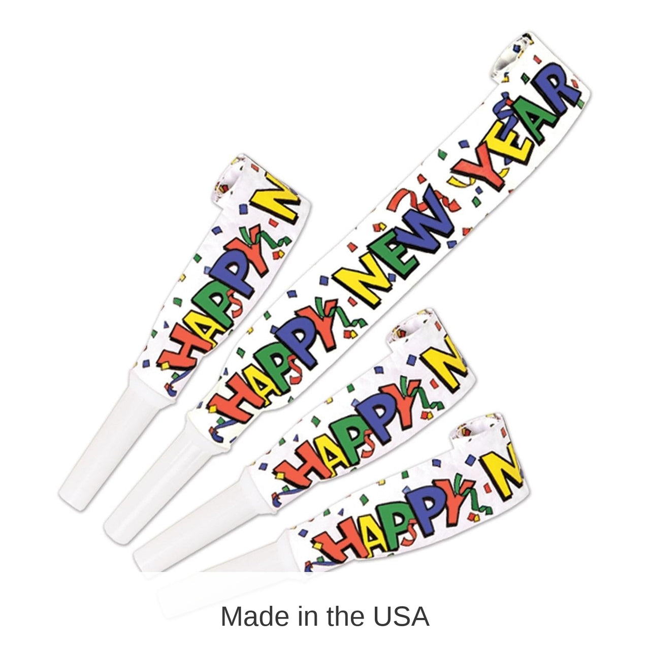 100 Pack Bulk Happy New Year Blowouts