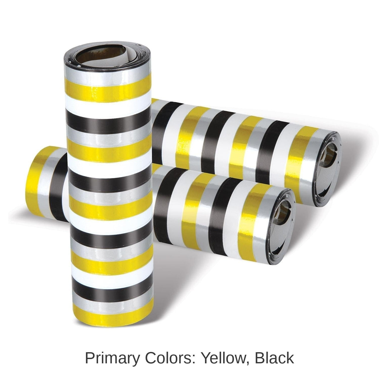 50 Pack Bulk New Year's Eve Metallic Serpentine Throws 18/Roll