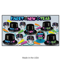 New Year's Eve Neon Party Kit for 10