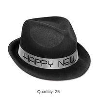 25 Pack Bulk New Year's Eve Chairman Silver Hat
