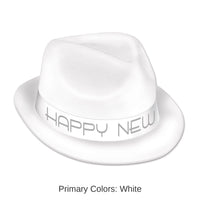 25 Pack Bulk New Year's Eve Chairman White Hat