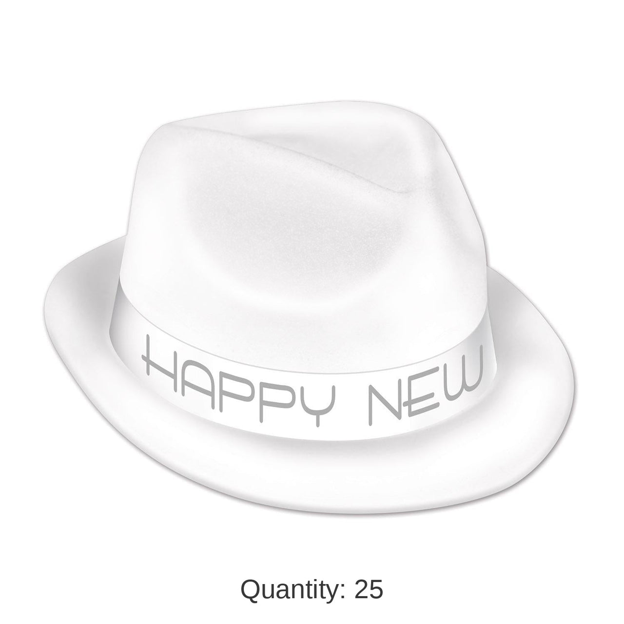 25 Pack Bulk New Year's Eve Chairman White Hat