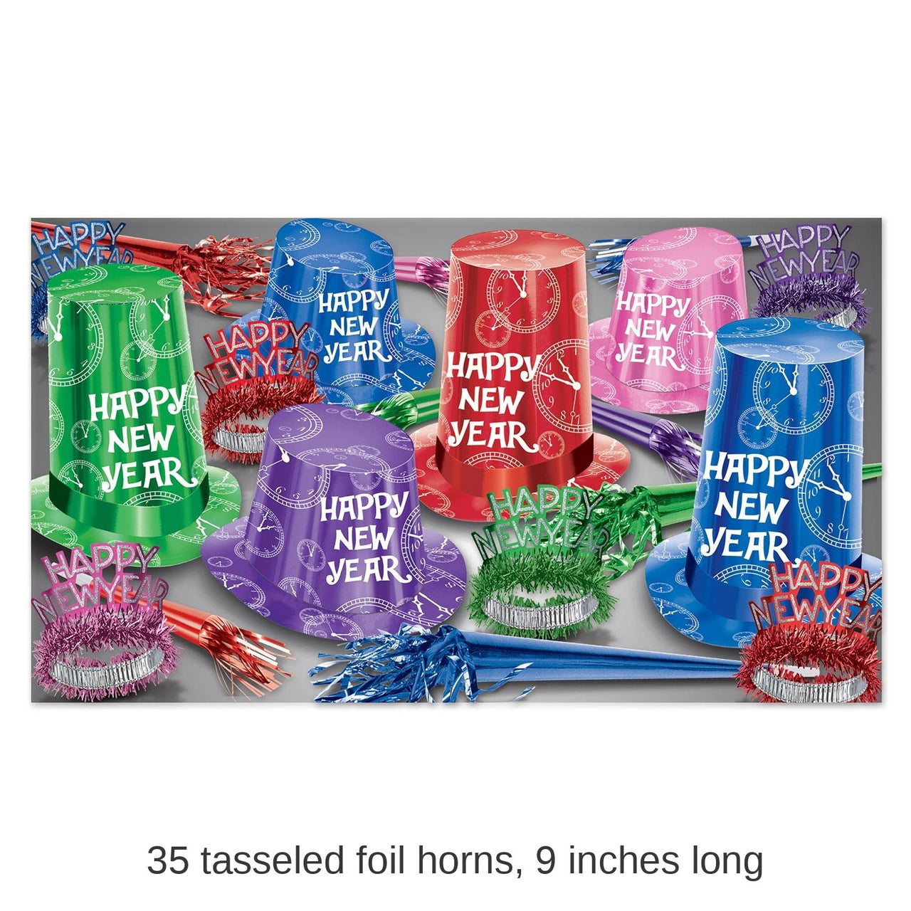 Super Hi-Hat New Year's Eve Party Kit for 50 People