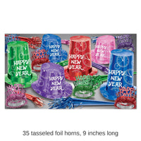 Super Hi-Hat New Year's Eve Party Kit for 50 People