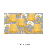 New Year's Eve Topaz Party Kit for 50 people