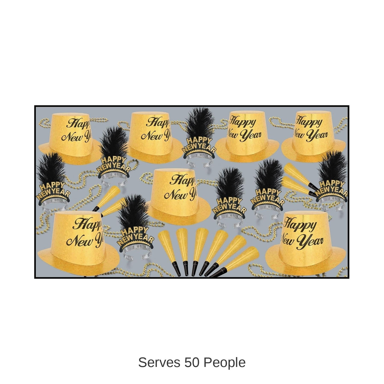 Topaz New Year's Eve Party Kit for 50 People