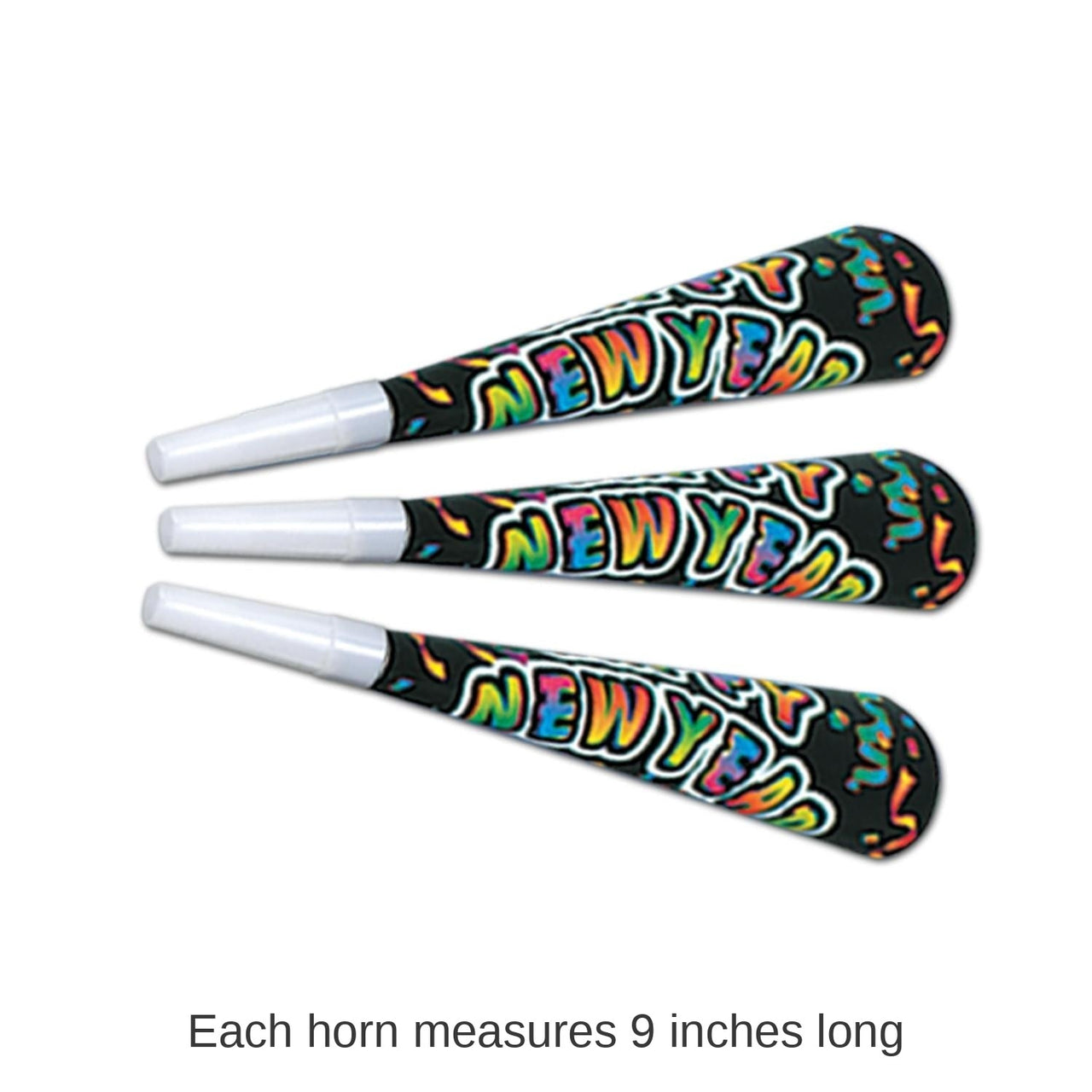 100 Pack Bulk New Yorker New Years Party Horns