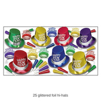 Bulk 42nd Street New Year's Eve Party Kit for 50 People