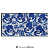 Blue Ice New Year's Eve Party Kit for 50 People