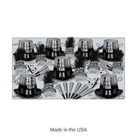 Silver Entertainer New Year's Eve Party Kit for 50 People