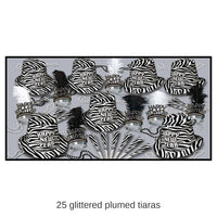 Zebra Print New Year's Eve Party Kit for 50 People