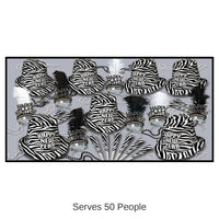 Zebra Print New Year's Eve Party Kit for 50 People