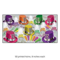 Fluorescent New Year's Eve Party Kit for 50 People