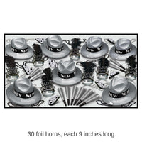 Silver Swing New Year's Eve Party Kit for 50 People