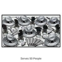 Silver Swing New Year's Eve Party Kit for 50 People