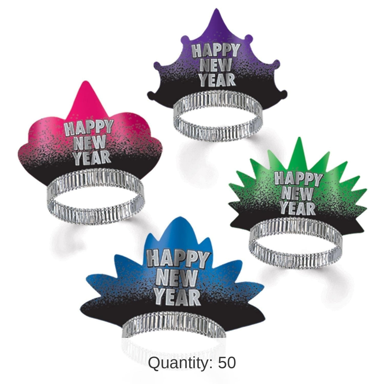 50 Pack Bulk New Year Resolution Tiara