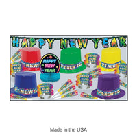 New Year's Eve Rainbow Blast Party Kit for 10