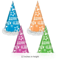 25 Pack Bulk Happy New Year Party Hats