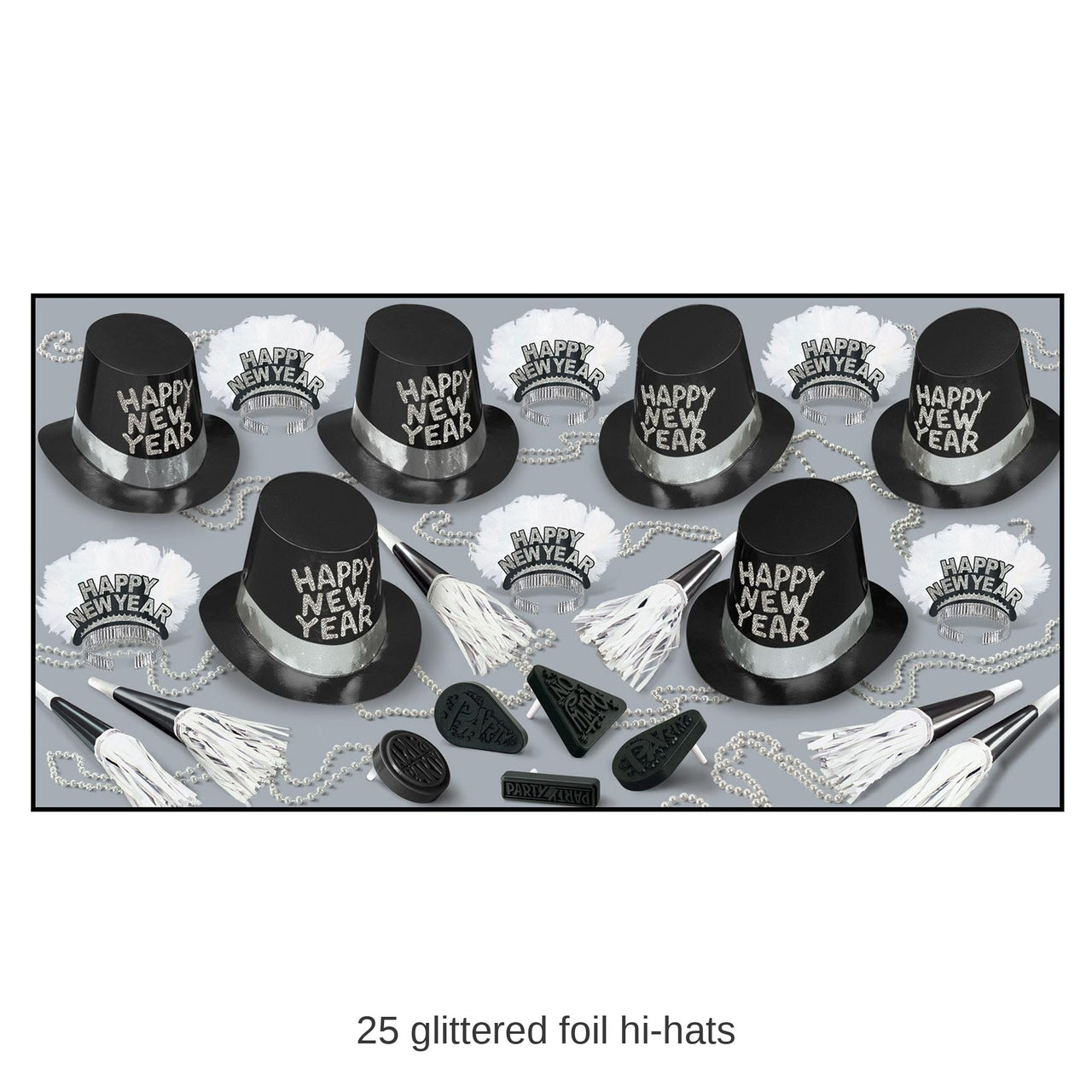 Tuxedo-Nite New Year's Eve Party Kit for 50 People