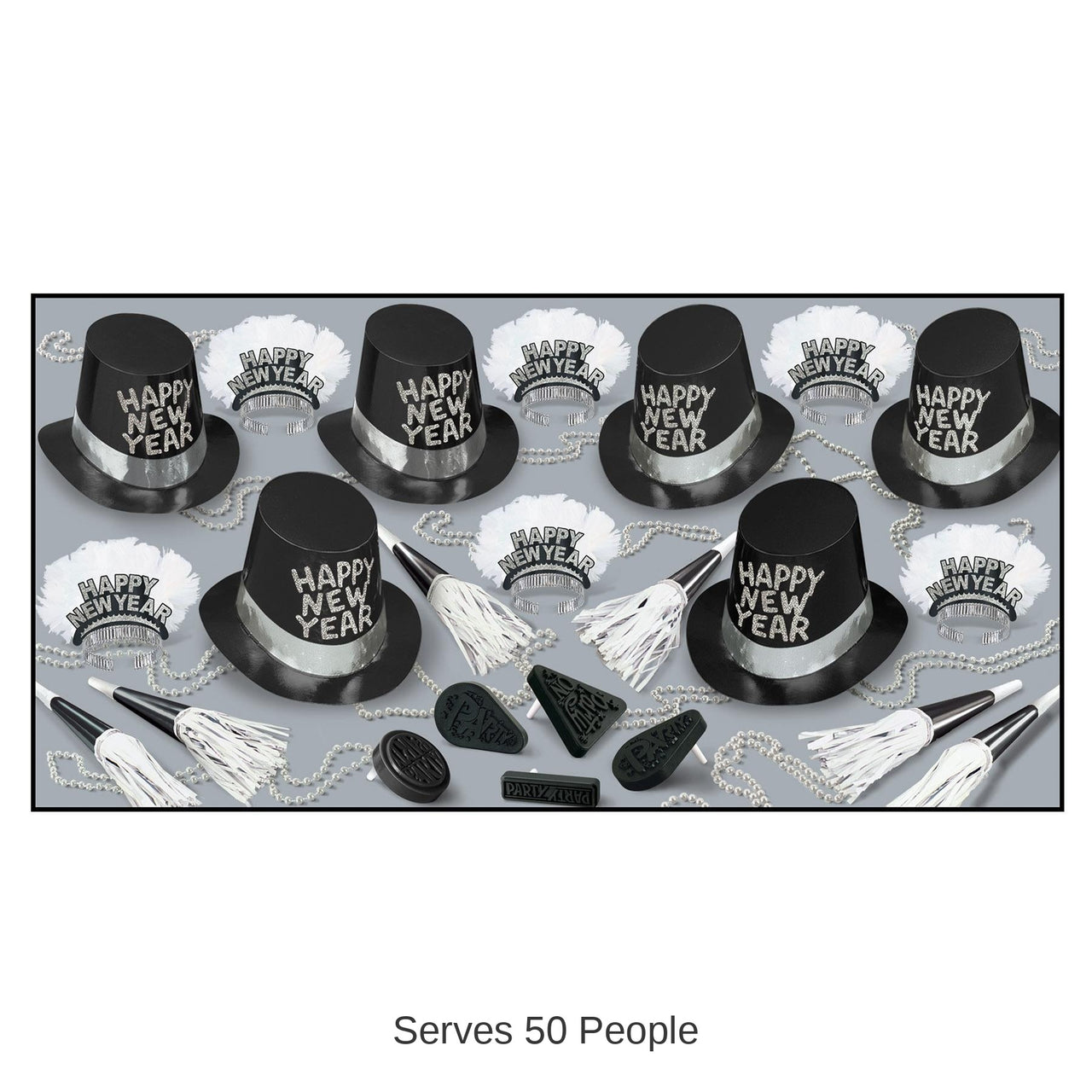 Tuxedo-Nite New Year's Eve Party Kit for 50 People