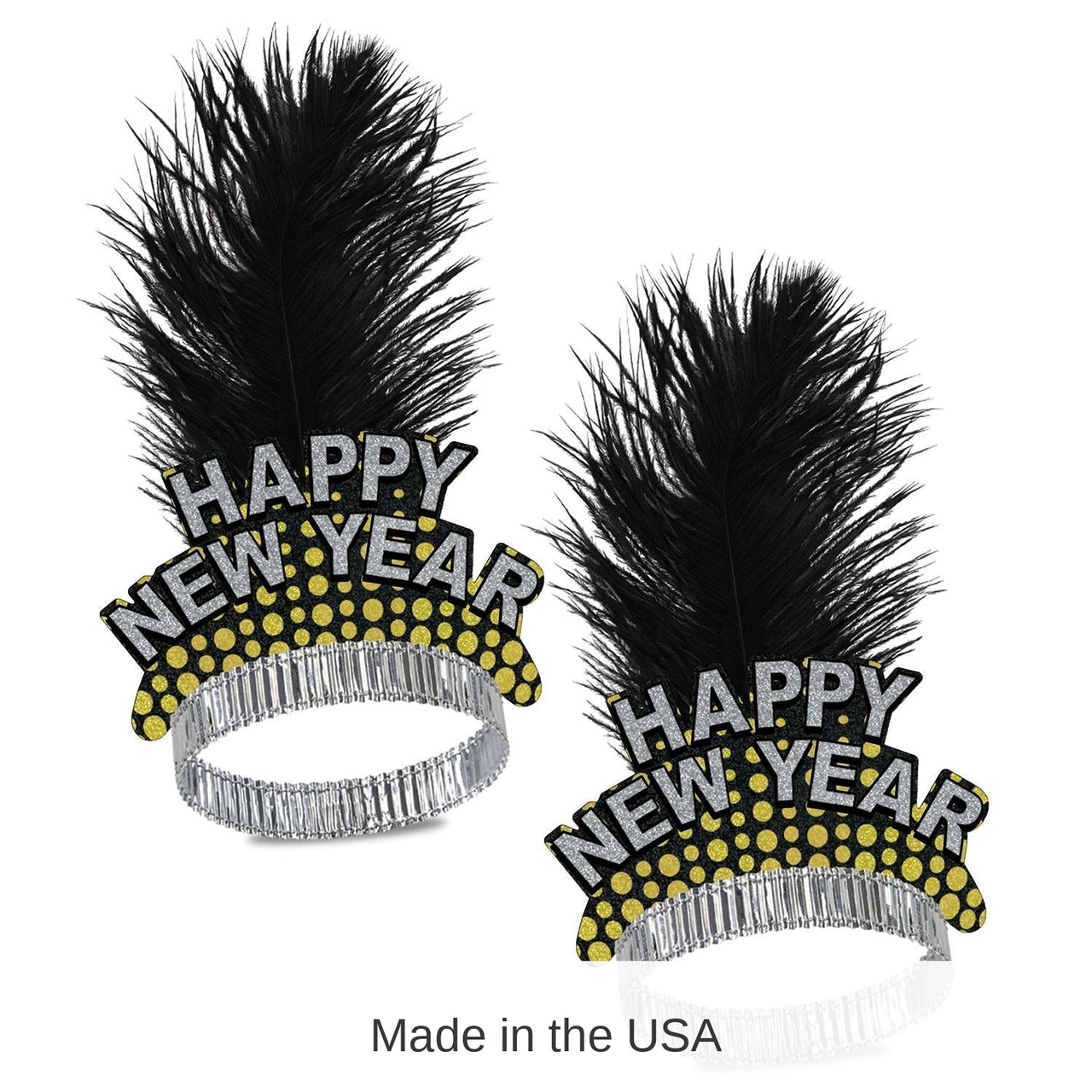 50 Pack Bulk Silver/Gold Cheers To The New Year Tiara