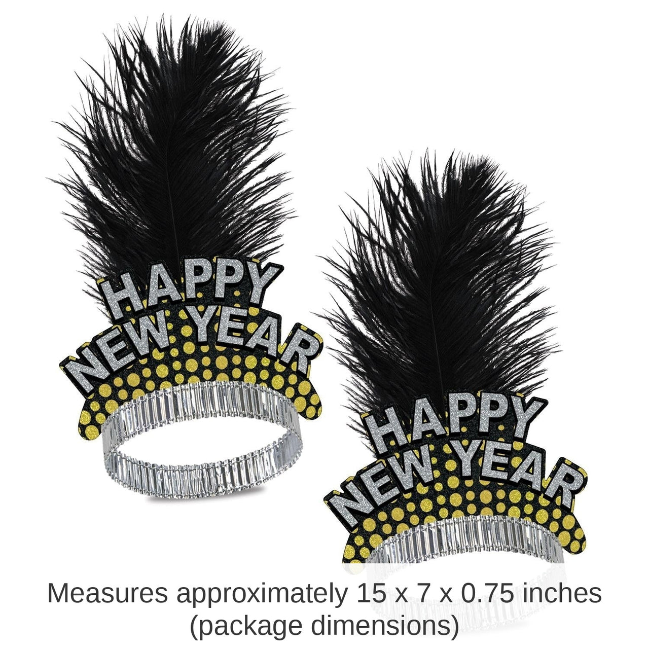 50 Pack Bulk Silver/Gold Cheers To The New Year Tiara