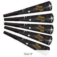 100 Pack Bulk New Year's Eve Shimmer Horns