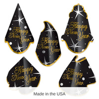 50 Pack Bulk New Year's Eve Shimmer Hat Assortment