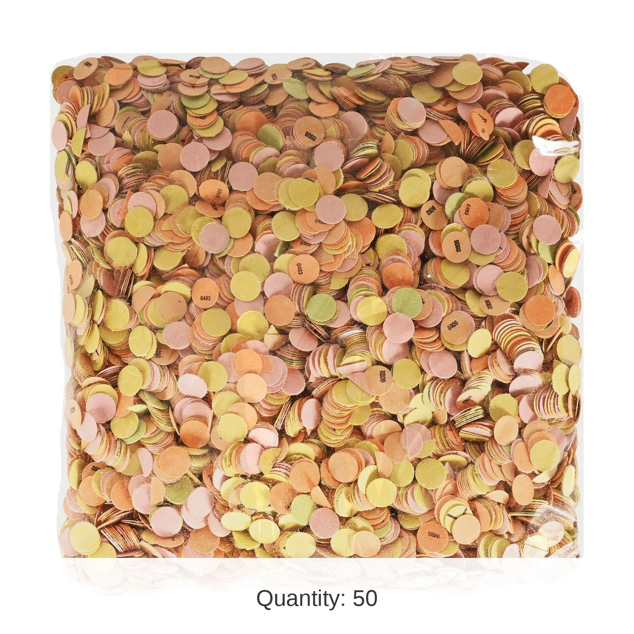 50 Pack Bulk Packaged Confetti (2 Oz/Pkg)