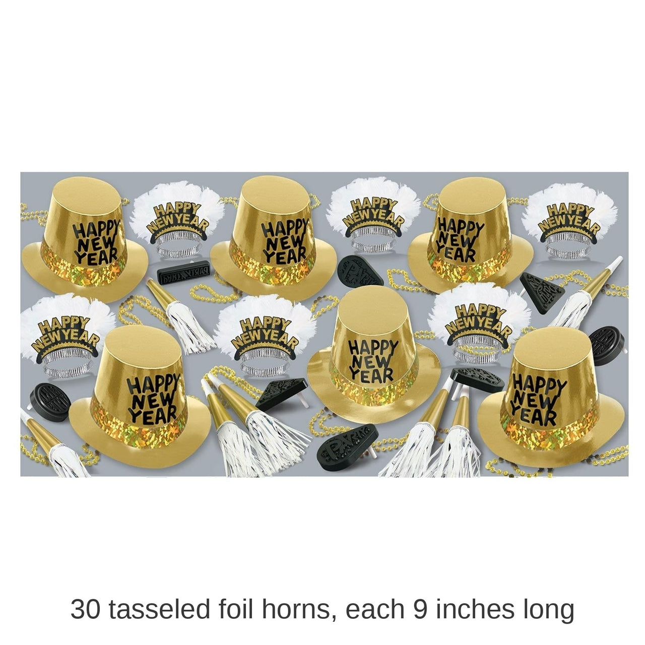 Gold Rush New Year's Eve Party Kit for 50 People