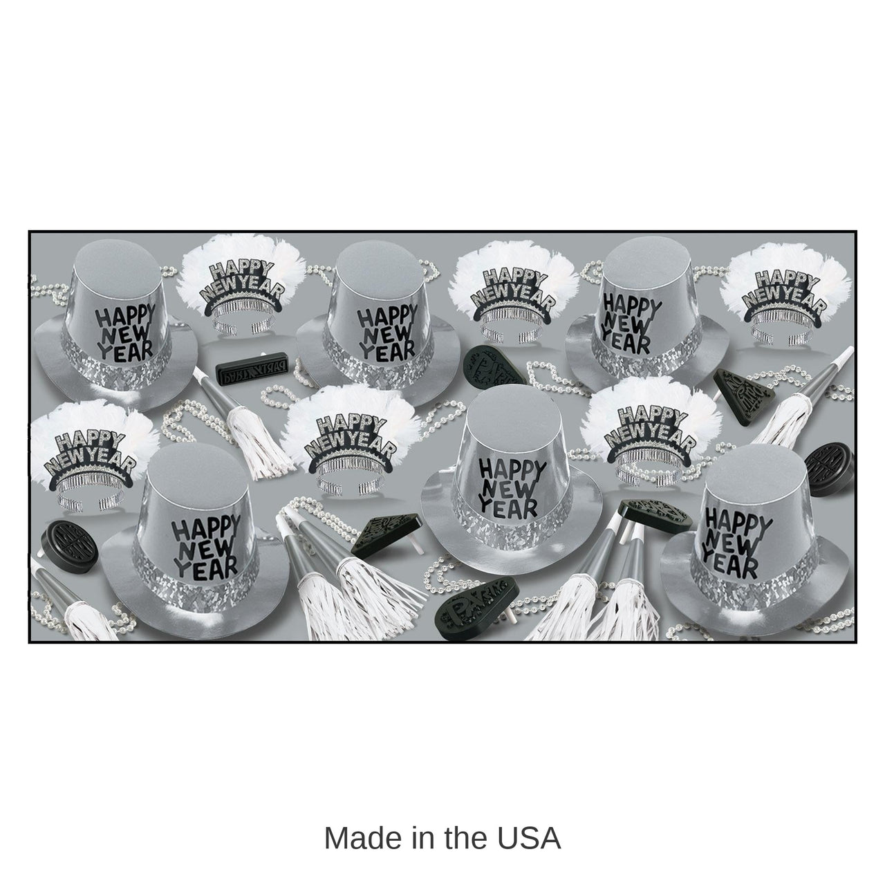 Platinum New Year's Eve Party Kit for 50 People