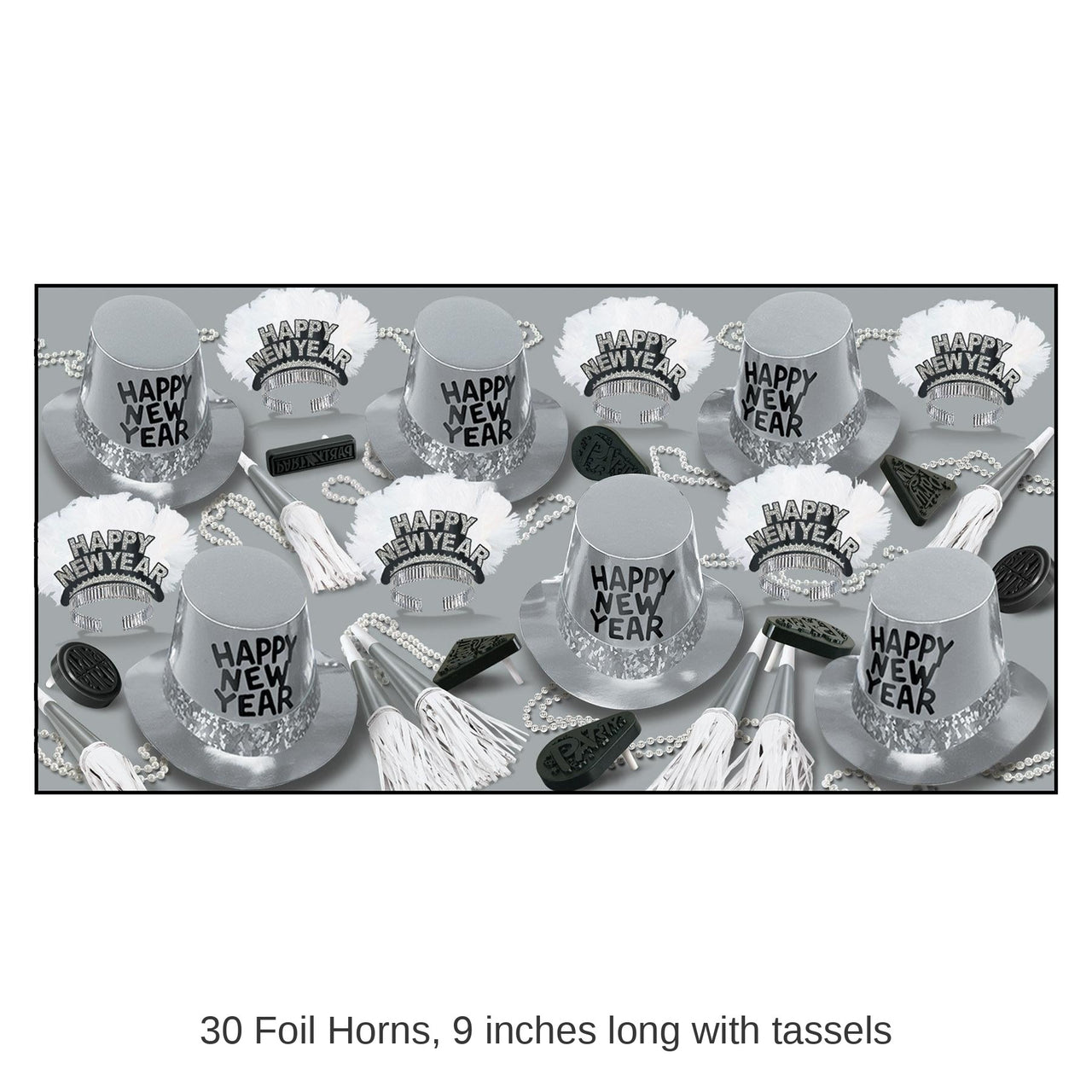 Platinum New Year's Eve Party Kit for 50 People