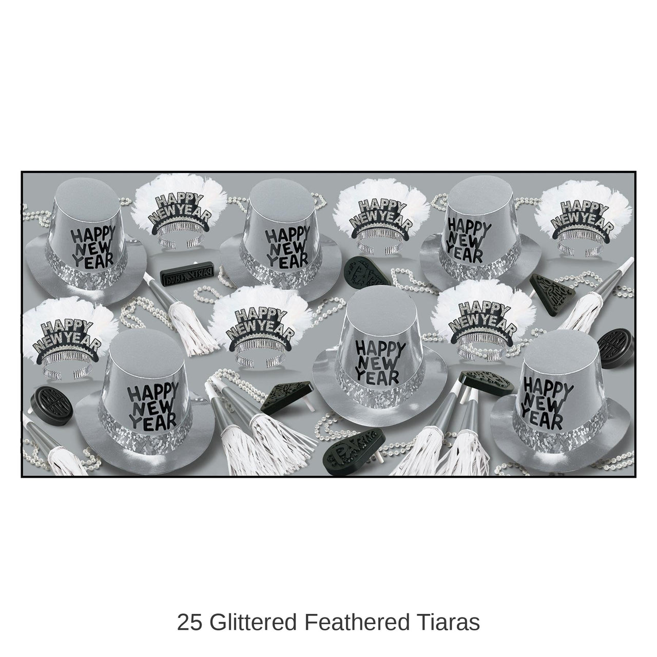 Platinum New Year's Eve Party Kit for 50 People