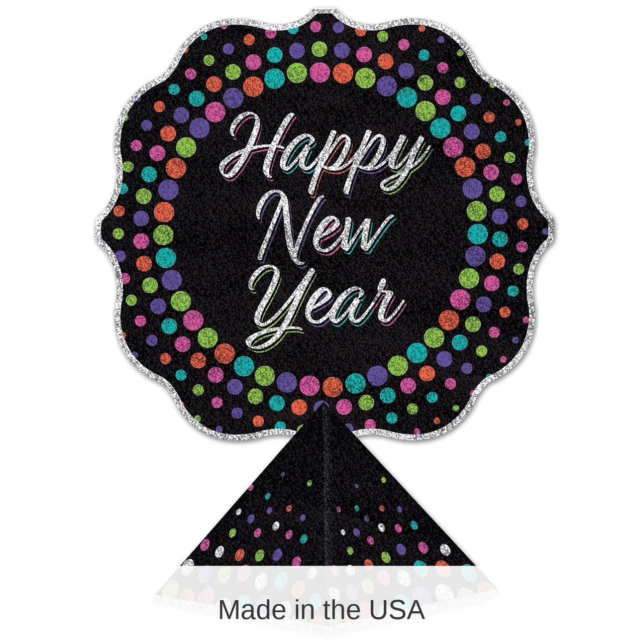 12 Pack Bulk 3-D Happy New Year Centerpiece