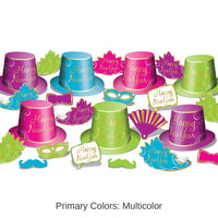 Simply Paper New Year Party Kit for 50- Multicolor